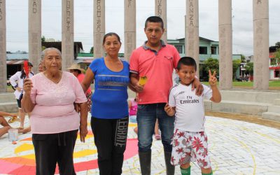 Europa Cree en Colombia: Con un mural, los habitantes de El Tigre rindieron homenaje a las víctimas de la violencia